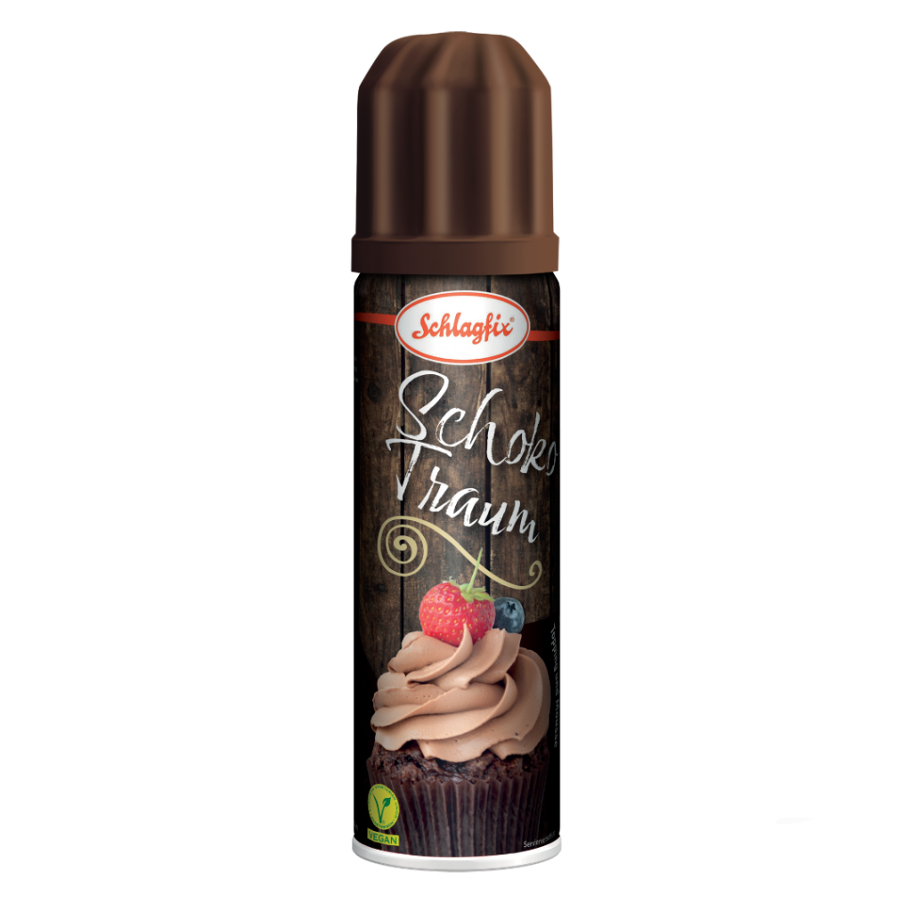 Schlagfix súkkulaði sprauturjómi 12×200 ml vegan – Kalli K Vefverslun