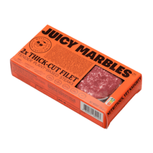 Juicy Marbles Vegan steik 4 bréf í kassa 2x113g
